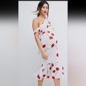 Asos Maternity Poppies and Dots